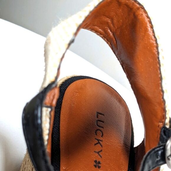 Lucky Brand Katereena Wedge Espadrilles Strap Sandal Size 9M/39 - Picture 8 of 12